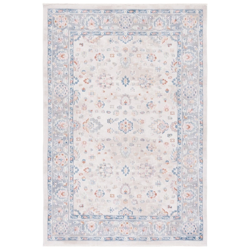 SAFAVIEH Blair Machine Washable Soizic Slip Resistant Oriental Rug - 5'3" x 7'6" - Beige/Grey