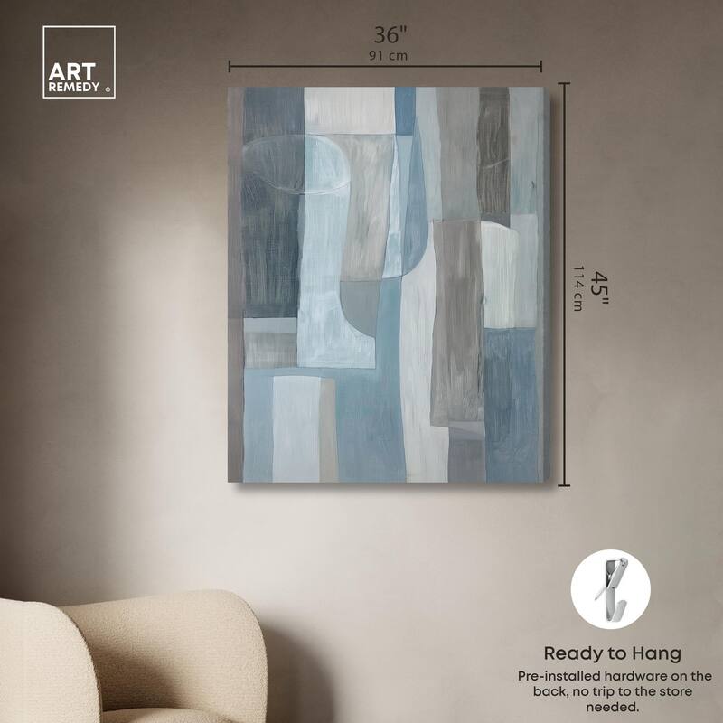 Tessellated Tones III Canvas by Art Remedy, Gallery Wrapped