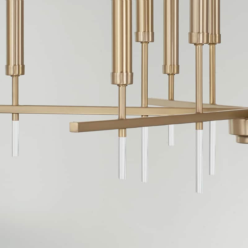 Elora 12-light Matte Brass Hanging Chandelier