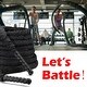 preview thumbnail 4 of 5, Durable Battle Rope with Protective Cover Fitness Workout Training Undulation Rope - L