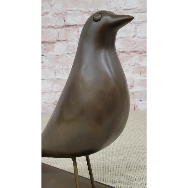 Signed Original Williams Modern Abstract Mid Century Bird Bronze Sculpture