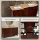 preview thumbnail 4 of 6, Grand Cheswick 60 in.W x 22 in. D x 36 in Vanity in Dark Cherry with Marble Vanity Top - 60 IN.W × 22 IN. D × 36 IN.H