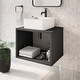 preview thumbnail 10 of 8, Concorde 24'' Wall-Hung Vanity In Black