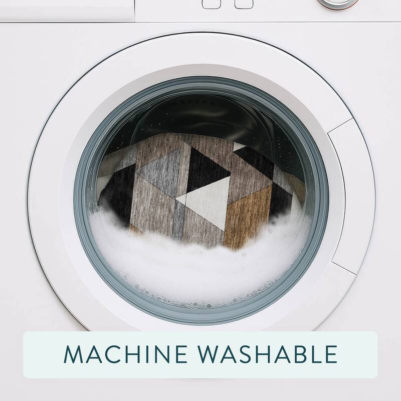 Machine Washable Indoor/ Outdoor Modern DeVaughn Chantille Rug