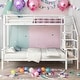 preview thumbnail 2 of 22, Metal Twin over Full Bunk Bed with Storage and Wardrobe