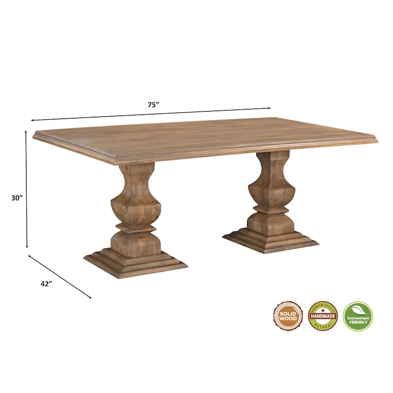 Willow 7-piece Solid Wood Dining Set
