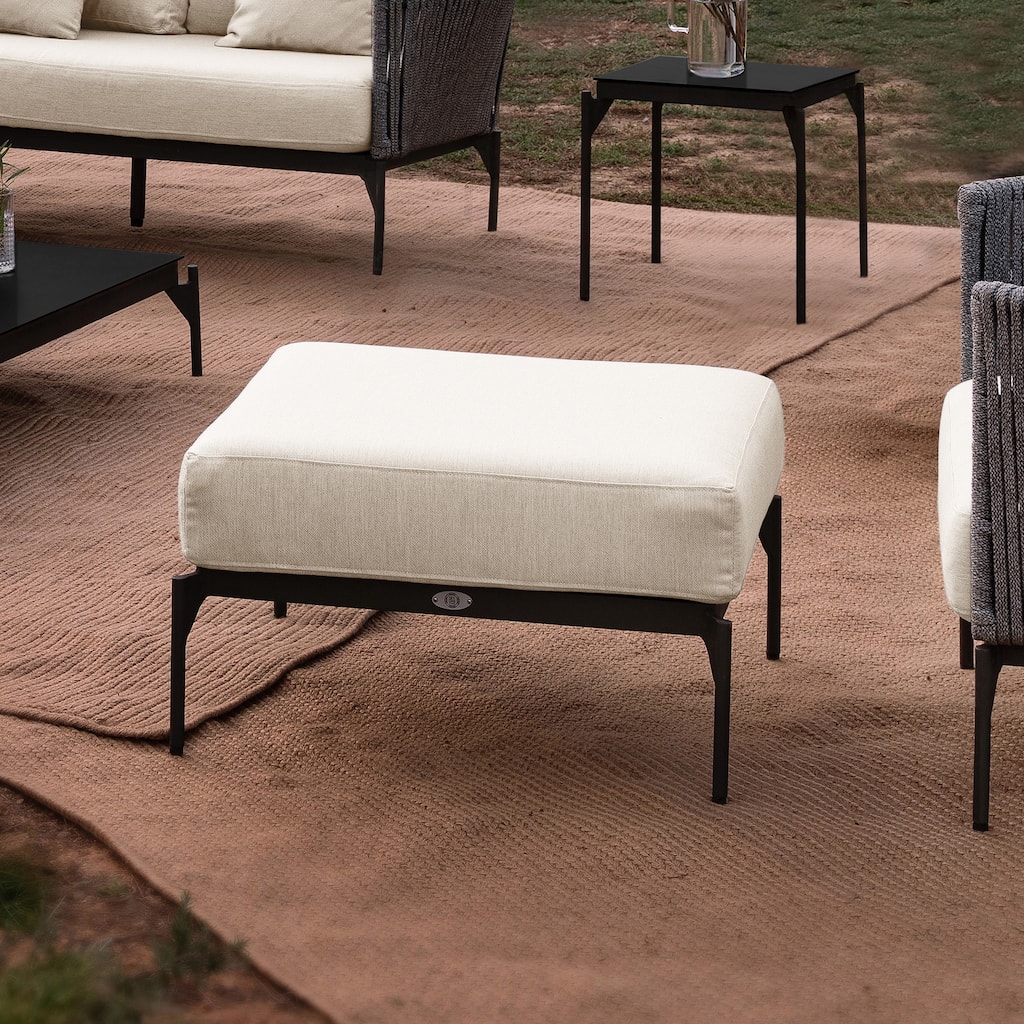 Skyline Design Boston Ottoman with Sunbrella Cushion - 47"W x 47"D x 15"H