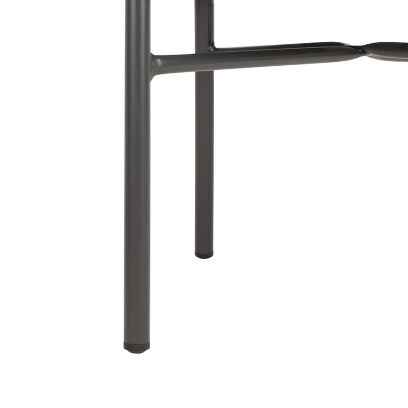 SAFAVIEH Outdoor Amira Rope Chair - Grey (Set of 2) - 23Wx24Dx32H