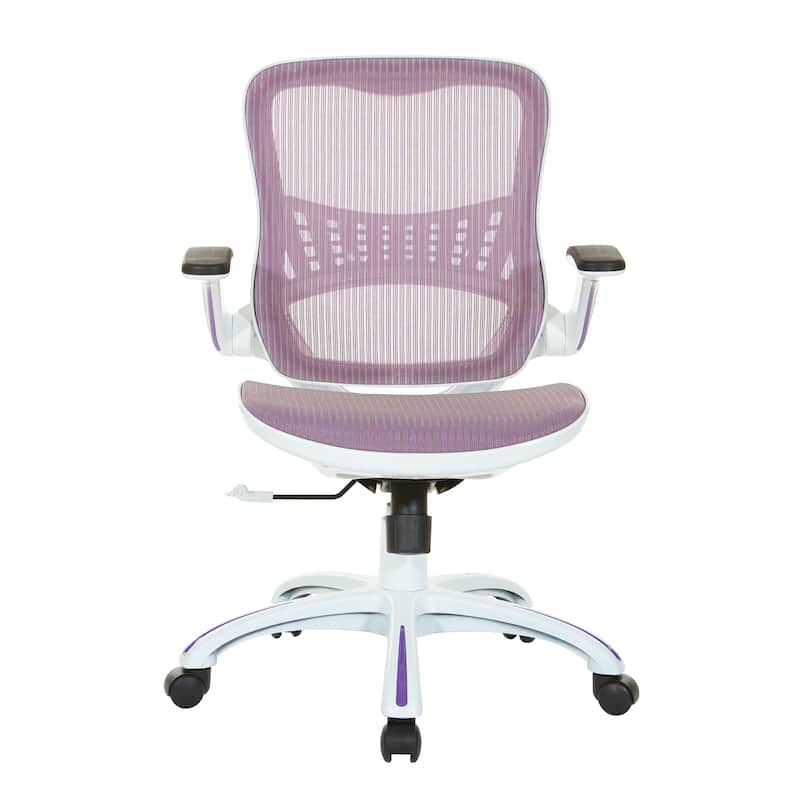 Riley Office Chair with White Mesh Seat and Back