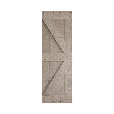 Coast Sequoia 24in. x 84in. K Series Embossing Knotty Wood Sliding Barn Door Without Hardware Kit
