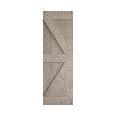 Coast Sequoia 30in. x 84in. K Series Embossing DIY Knotty Wood Sliding Barn Door Without Hardware Kit