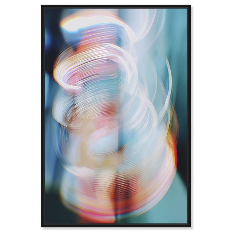 Swirling Light II Canvas by Art Remedy - Black - 36" x 54"