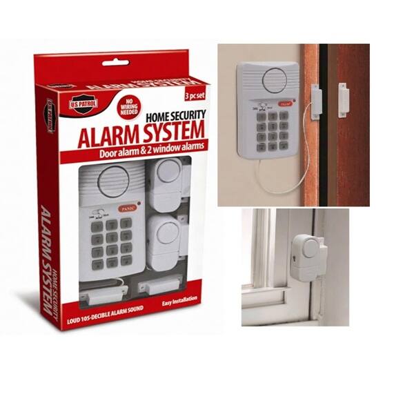 Shop Home Security Alarm System Wireless Door 2 Window Sensors Programmable Key Pad Overstock 27485295