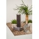 preview thumbnail 6 of 5, XBrand Free Standing Textured Water Fountain w/Pedestal, Indoor Outdoor Décor, 32.5 Inch Tall, Black
