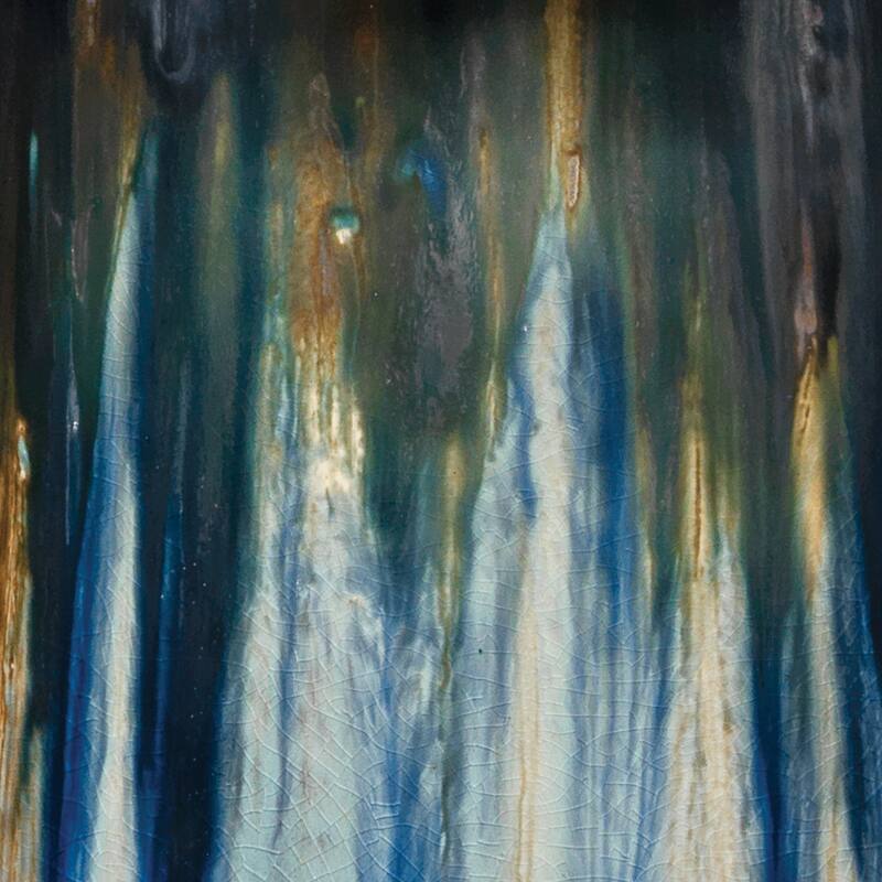 Jamie Young Brushstroke Ceramic Table Lamp with Linen Shade