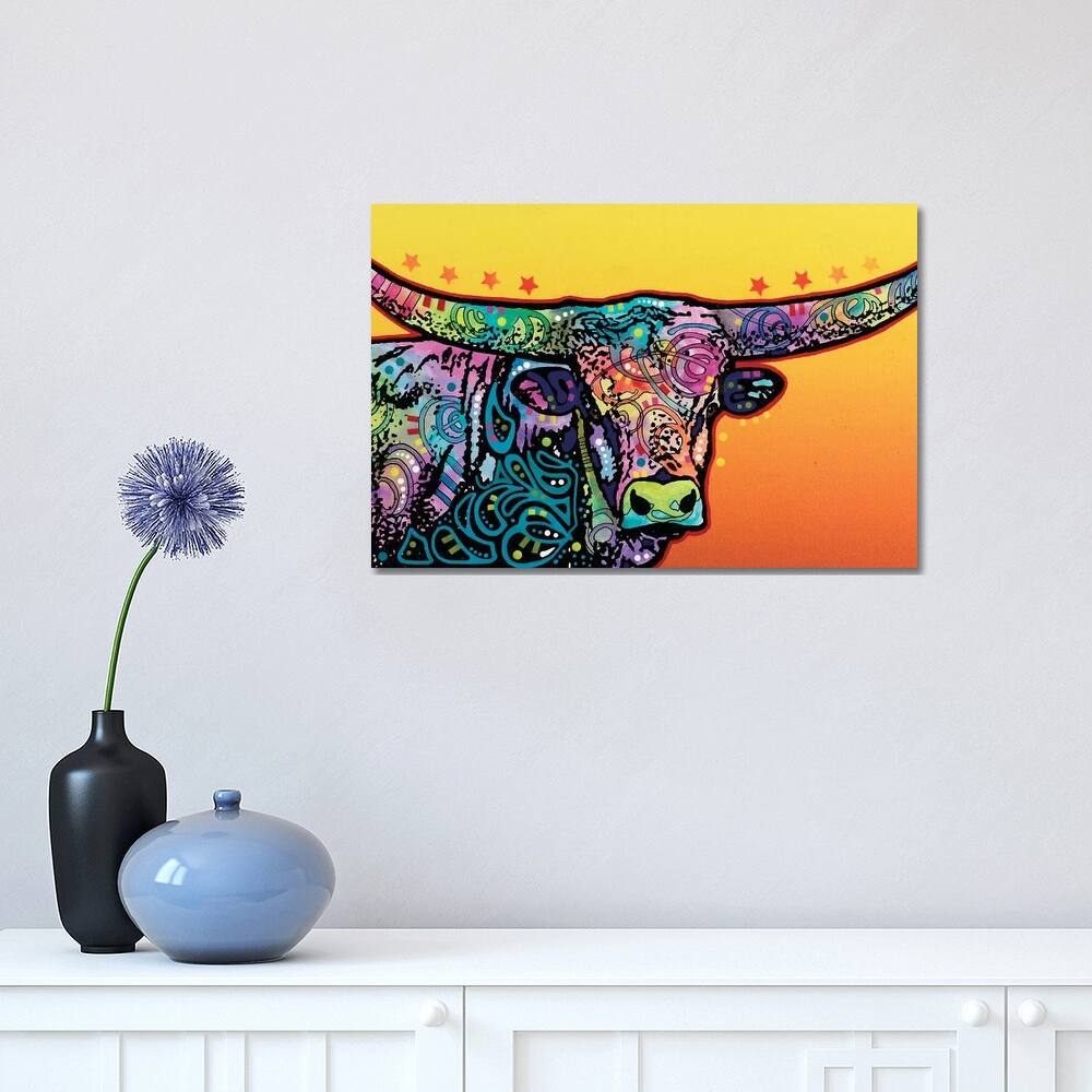 iCanvas "The Longhorn" by Dean Russo Canvas Print