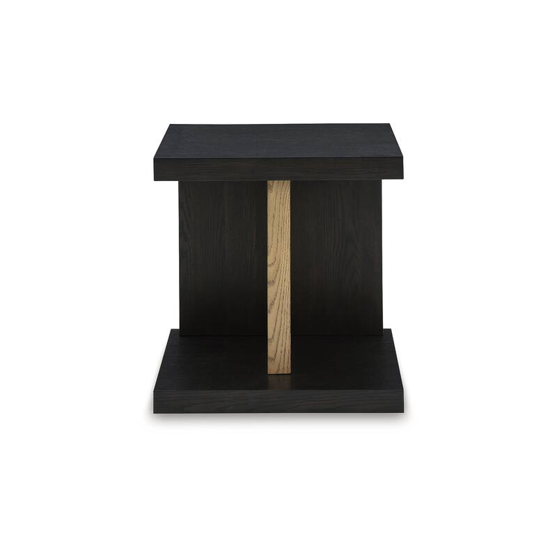 Signature Design by Ashley Kocomore Brown/Beige Chairside End Table - 22"W x 18"D x 24"H