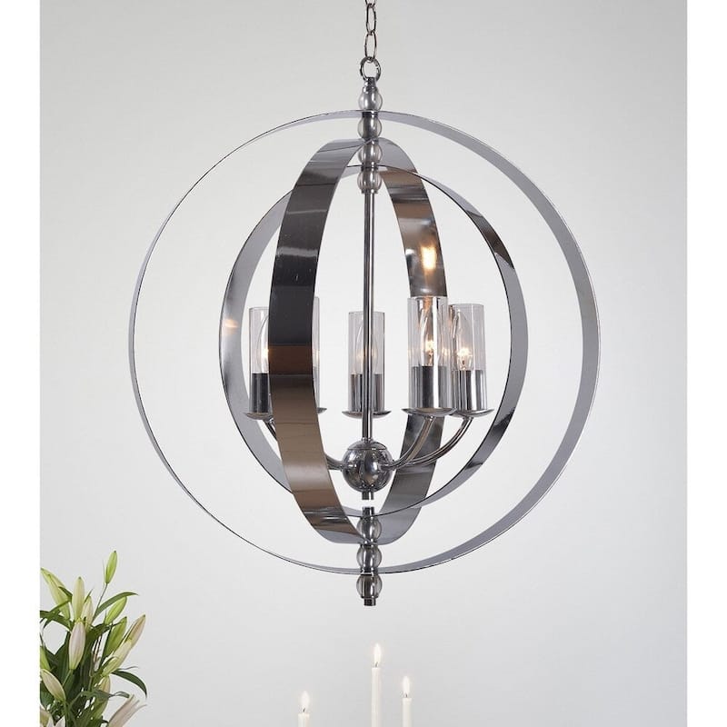 24-light Wagon Wheel Chandelier - 48-inch Diameter
