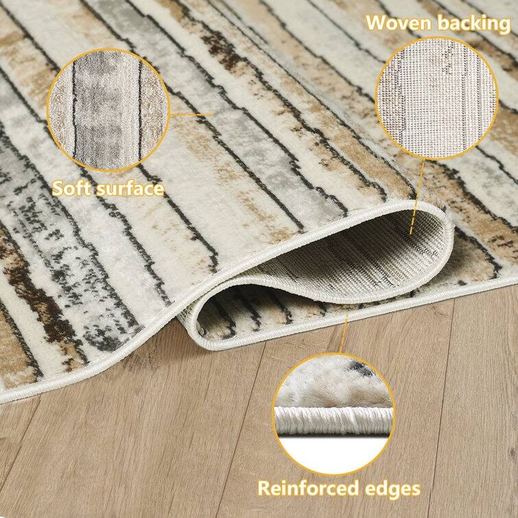 Modern Minimalist Striped Area Rug