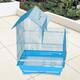 YML Pagoda Style Top Version 2 Bird Cage with Removable Plastic Tray - Blue