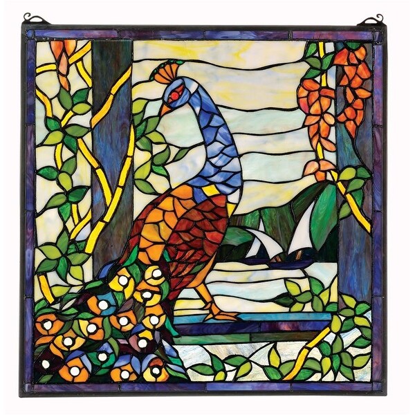 Design Toscano The Pea S Garden Stained Gl Window On Design Toscano The Pea X27 S Garden Stained Gl Window