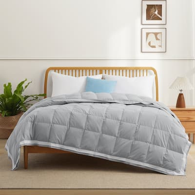 Luxurious Lightweight Cooling Down Bed Blanket, Summer Breathable Comforter for Hot Sleeper