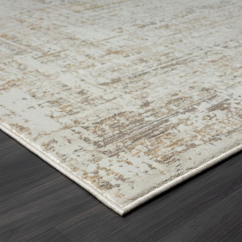 Sevita Beige/Gray Transitional High-Low Textured Indoor Area Rug