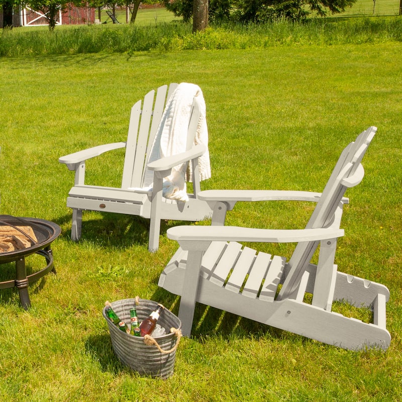 Highwood Hamilton Reclining Adirondack Chairs (Set of 2)