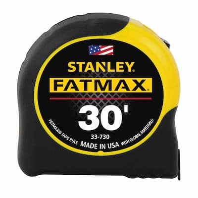 Stanley FatMax 30 ft. L X 1.25 in. W Tape Measure 1 pk - 30 ft.