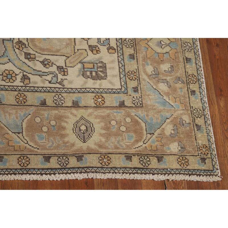 Tabriz Persian Area Rug Hand-Knotted Bedroom Wool Carpet - 6'6"x 9'5"