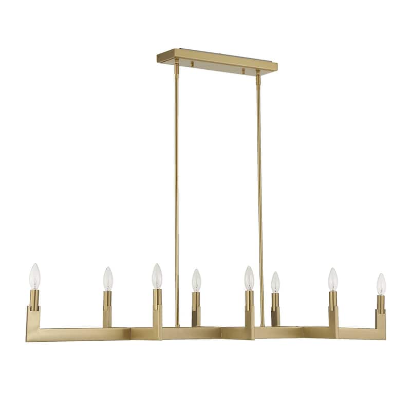 Uttermost Cordoba 8 Light Linear Chandelier - 51.5"W x 14.25"D x 8.5"H