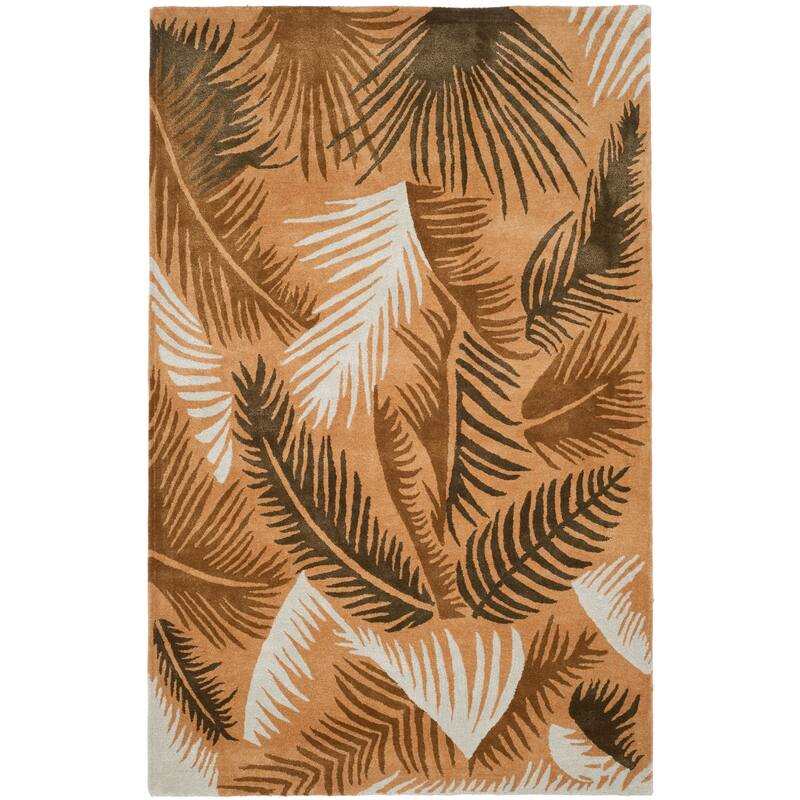 SAFAVIEH Handmade Soho Voinea N.Z. Wool Fern Rug