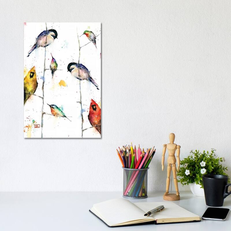 iCanvas "Birds on Branches" by Dean Crouser Canvas Print - 12x8x0.75