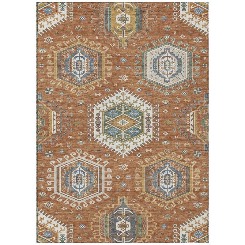 Machine Washable Indoor/ Outdoor Global Akron Chantille Rug