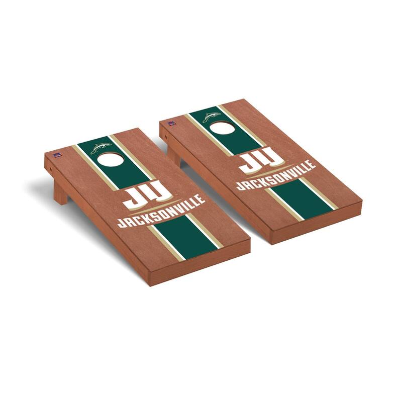 Jacksonville Dolphins Rosewood Cornhole Board Set