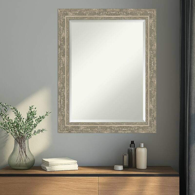Filigree Beveled Framed Wall Mirror