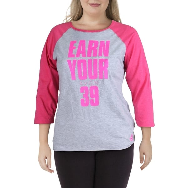 Reebok Womens Earn Your Avon 39 T-Shirt Fitness Active Wear - - XXL - Overstock -