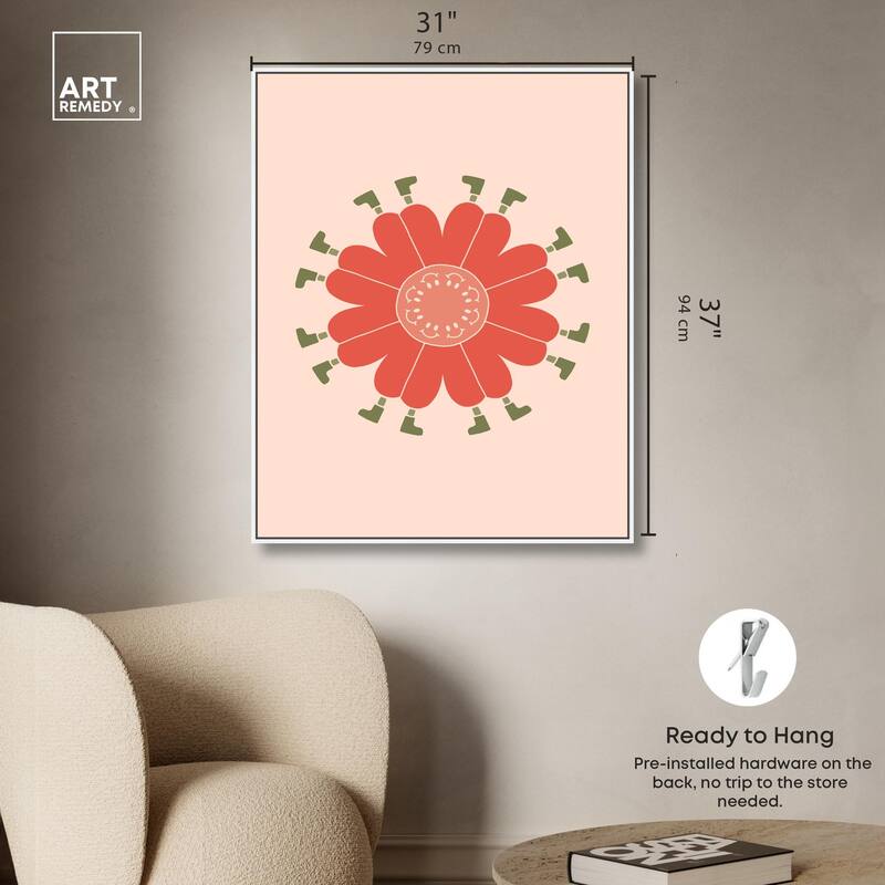 Walk in Floral Canvas by Art Remedy