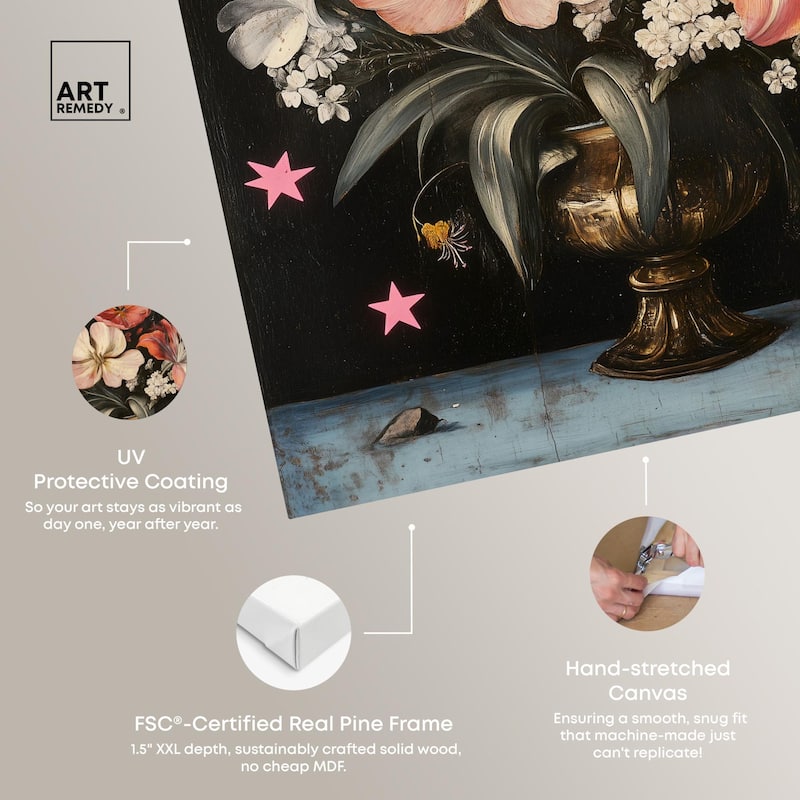 TANY's Floral Universe I Canvas by Art Remedy, Gallery Wrapped