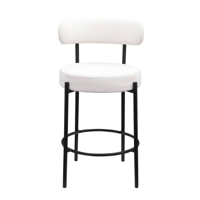 Kitchen Counter Height Bar Stools with Footrest for Dining Room,Set of 2
