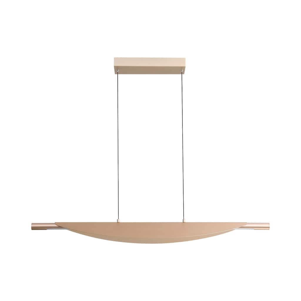 Luma 42" LED Linear Pendant in French Gold - Black