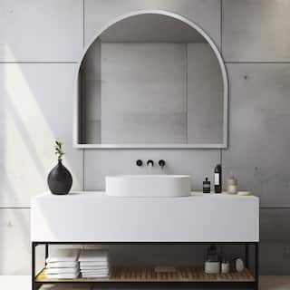 Allan Andrews Frameless Beveled Arched Accent Wall Mirror