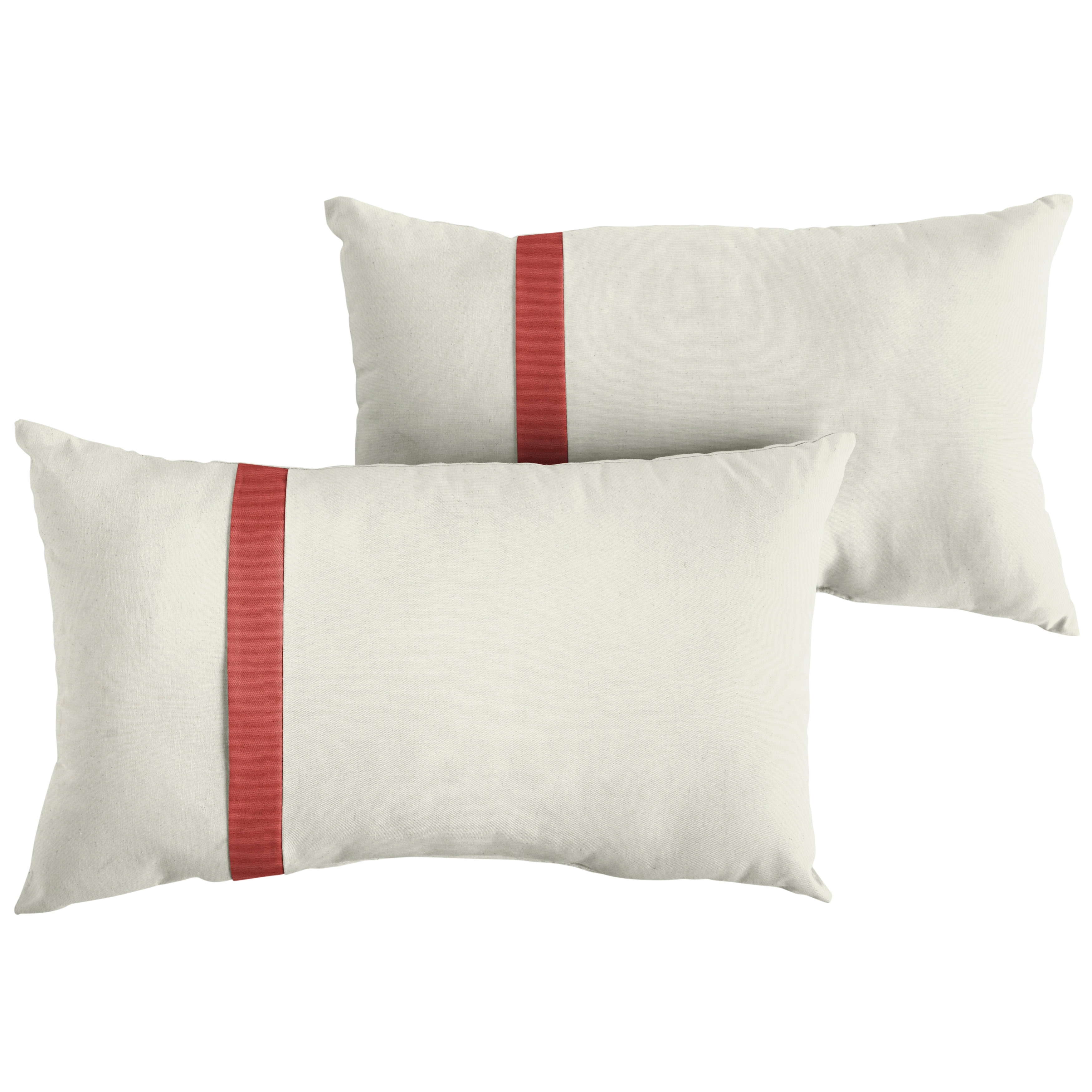 Sorra Home Sunbrella Outdoor Single Large Flange Pillow Set of 2