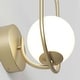 preview thumbnail 3 of 7, Artika Bloom Integrated LED Wall Sconce Light Gold