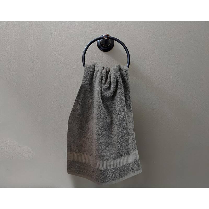 Delara Organic Cotton Feather Touch Quick Dry 650 GSM Hand Towel, 20"X30"