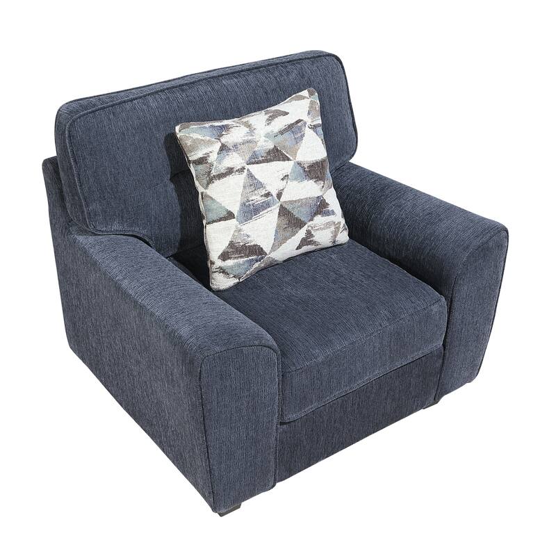 Garrison 39.5" Chenille Accent Chair - Removable Cushion Covers