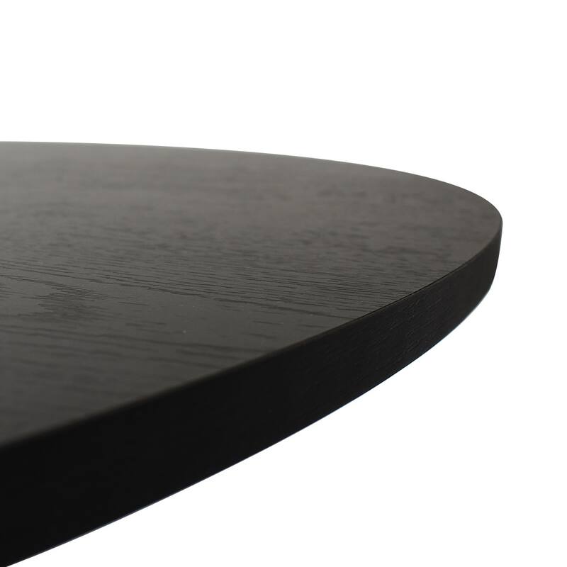 43" Round Dining Table - Black