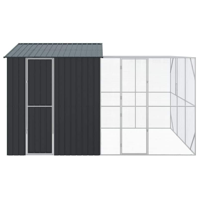 vidaXL Bird Cage Anthracite Galvanized steel