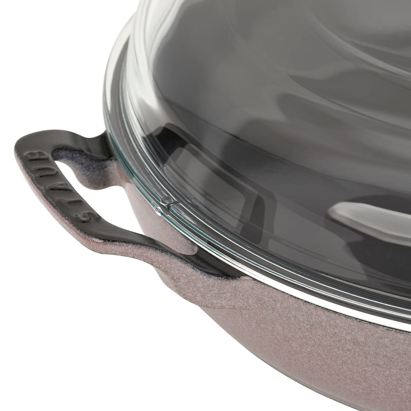 STAUB Cast Iron 3.5-qt Braiser with Glass Lid