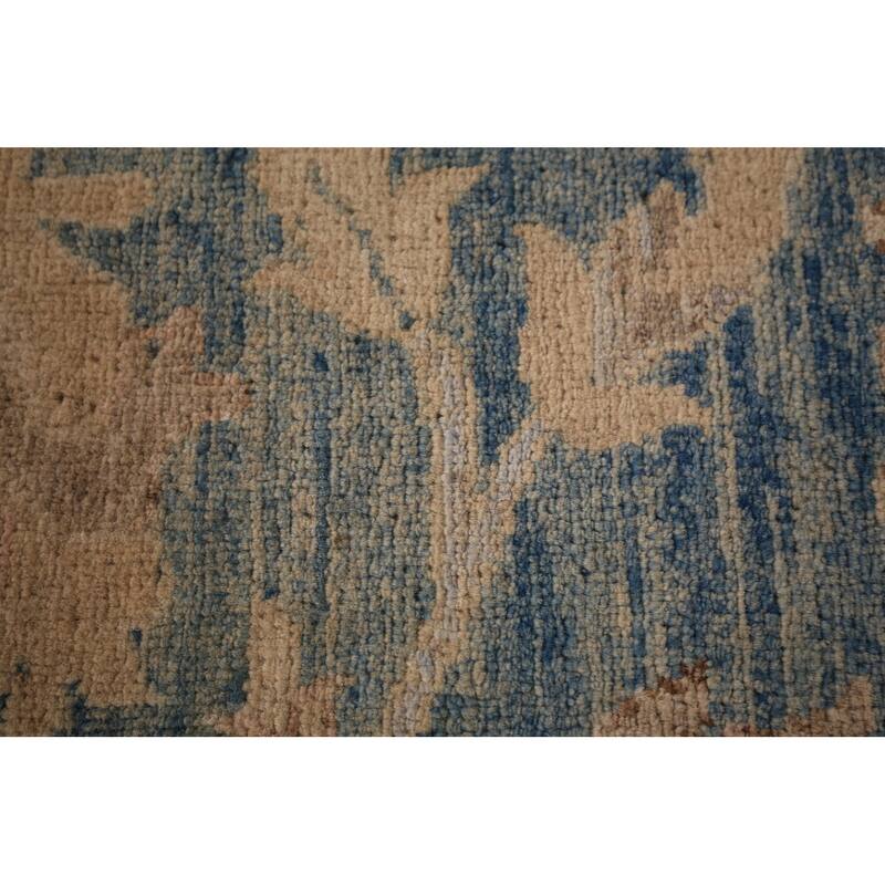 Oushak Turkish Area Rug Handmade Vegetable Dye Wool Carpet - 8'0" x 11'2"